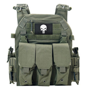 UNIONTAC hot sale tactical vest ballistic armor gear outdoor plate carrier vest laser cutting molle system with magazine pouch survival kits