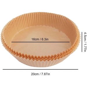 [SẴN HÀNG] Set 50 Tờ Giấy Lót Nồi Chiên Không Dầu Nến Dạng Khay Theo Khuôn Phù Hợp Với Nồi Chiên Không DầuĐa Năng Tiện Dụng