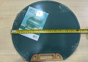 New kitchen cutting board anti-mold anti-slip bone-chopping upright round plastic cutting board no slag double-side