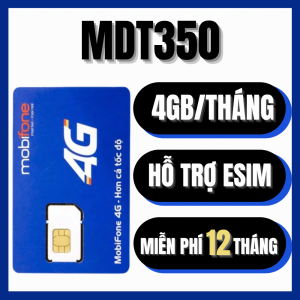 ( MUA 1 LẦN DÙNG 1 NĂM ) Sim 5G MobiFone MDT250A MDT350 Có 4GB data tốc độ cao mỗi tháng ( 48GB/năm ) sử dụng 1 năm không nạp tiền không nạp tiền  không phát sinh chi phí . FREESHIP - CHƯA KÍCH HOẠT.