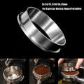 NEOUZA 51mm 53mm 58mm Stainless Steel Coffee Espresso Dosing Funnel Ring Catcher Fits for Espresso Barista  Filter Basket Portafilter. 