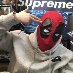 YAZHE Black/Red Deadpool Headgear Halloween Deadpool Cosplay  Deadpool Cosplay Costume Deadpool Face Wade Wilson Deadpool Halloween Headgear Halloween Party