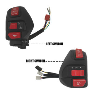 สวิตช์ที่จับจับรถจักรยานยนต์ MIO สัญญาณหัวหน้าซ้ายและขวาสำหรับรถจักรยานยนต์