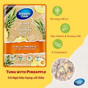 Pate Snappy Tom Trái Cây Bổ Sung Thêm Chất Xơ Cho Mèo Với 8 Vị Trái Cây Khó Cưỡng Gói 70gr