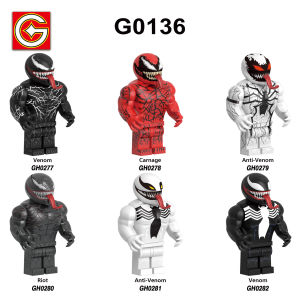 G0136 FOLY304 Venom Building Blocks Toy figure toy kids Assembly Plastic Blocks toys boy girl birthday gift Compatible with
