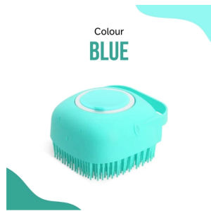Silicone Pet Bath & Massage Brush – 2-in-1 Cleaning and Deshedding Brush with Liquid Dispenser for Cats & Dogs