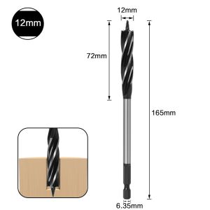 LUMIQLO Auger Drill Bit Wood Cutter Wood Milling Cutter Hole Opener Woodworking Auger Drill Bit Twist Drill Bit Wood Fast Cut