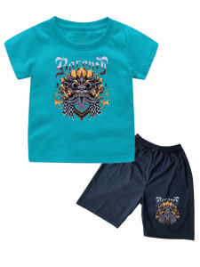 setelan Kaos atasan dengan celana pendek anak usia 1-10tahun sablon BARONG API bahan katun combed
