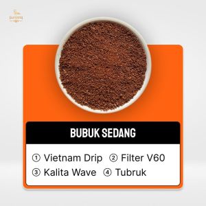 Full Wash Java Preanger Arabica Coffee Kopi Bubuk Gunung Tilu Gold Kopi Bubuk Pangalengan
