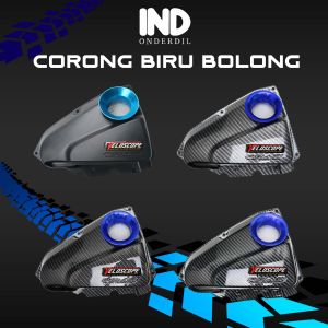 Tutup Box Filter Veloscope Carbon Rapat Bolong Carbon Beat FI Lama-Old CBS-K25 2012-2014 & Scoopy FI eSP 2013-2017 Cover Penutup Boks Saringan Hawa Udara Variasi Custom Corong Karbon Velocity Rapet Tertutup