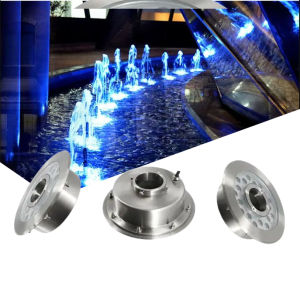 Đèn bánh xe toàn thân INOX đèn Led âm nước lắp cho đài phun nước hồ bơi bể tiểu cảnh sân vườn cảnh quan