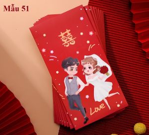 {10 cái - Size lớn} ♡ Bao lì xì bưng quả trao duyên đám cưới ♡