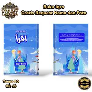 Buku Iqro Gratis Request Nama & Foto Iqro A5 Fullcolor Blackwhite Hardcover Softcover Iqro Milenial