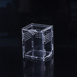 [ezrae Libun] Acrylic Transparent Reptile Breeding Box Terrarium Habitat Insect Spider Lizard Scorpion Feeding Cage Arboreal Enclosure Case