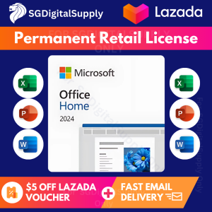 Microsoft Office Home 2024 | SG Retail License | One Time Purchase | Windows/Mac | Online Redemption | Fast Email Delivery