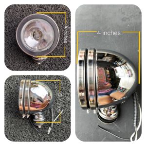 Off Road Fog Lamp 4 Inches Clear Lens Chrome Finish 24V LOCAL SELLER / HOT SALES