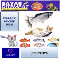 Mainan Kucing catnip Ikan ukuran 20cm Fish Toys Catmint mainan gigitan kucing. 