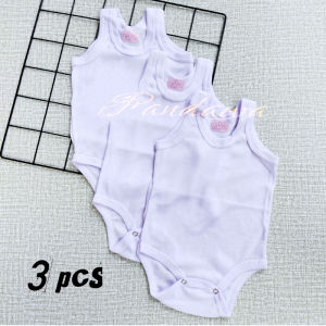 Jumper Bayi baju bayi pendek polos (SNI) Bahan Catton Soft isi 3 Pcs Baru Lahir 0 - 2 Tahun / Jumpsuit ENJIE