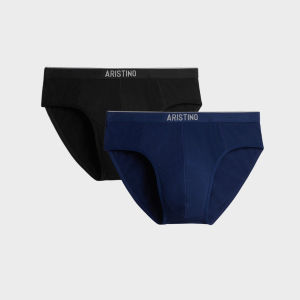 Combo 2 Quần Lót Nam Briefs Aristino Sợi Tre Bamboo Kháng Khuẩn ABF005EXP02