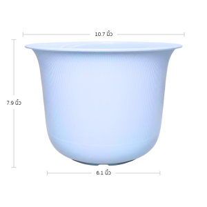 กระถาง กระถางต้นไม้ มินิมอล ถ้วยจีน ขนาด 11 นิ้ว สีฟ้าพาสเทล 5 ใบ ชิ้น อัน