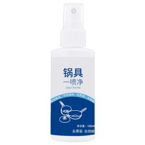 Stainless Steel Pot Bottom Spray Cleaner Burnt Mark Remover Oil Stains Removal for Kitchen