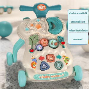 🦁TinyLion🦁 รถหัดเดิน รถผลักเดินเด็ รถหัดเดินเด็ก 6 in 1 โต๊ะกิจกรรม รถขาไถมีด้ามเข็น เปียโน สามารถถอดออกมาเล่นได้ ปรับหนืดได้ มีไฟ