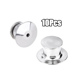 10 Pcs Pins Keepers Backs Locks Brooch Pin Backs Comfort Fit Tie Tack Lapel Pin Backing Holder