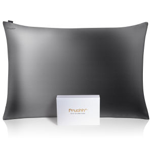 Prushh Luxury Silk Pillowcase Grade 6A Silk (22 Momme) Queen Size with Zipper (1 piece)