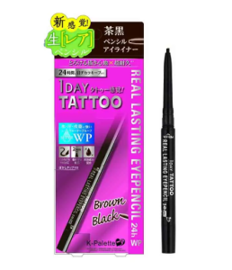 Chì kẻ mắt K Palette Real Lasting Eye Pencil 24HWP SB Super Black - Nhật Bản