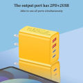 หัวชาร์จเร็ว หัวชาร์จPDที่ชาร์จเร็ว120W Fast Charge adapterQC3.0อแดปเตอร์ ชุดชาร์จเร็ว4ช่องB259. 