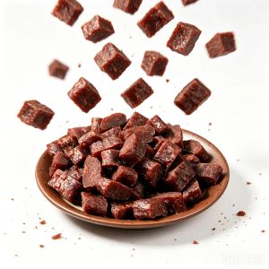 Beef Jerky Dog Treats Premium Quality Raw Protein Wraps for Dogs Bite-Sized Training Treats & Food Topper Cat Friendly