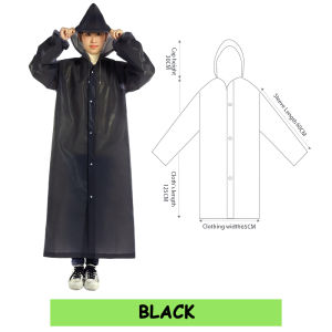 Women Men Adult Thick Waterproof Raincoat Hoodie Poncho Rain Coat Outdoor Rainsuit Rainwear Suit