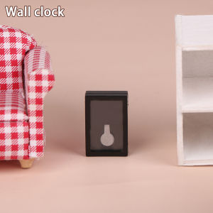 QUANSEN 1 12 Dollhouse Shoe Cabinet Bookshelf Floor Lamp Wall Clock Dollhouse Living Room Furniture Decoration Dolls House Accessories