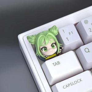 Marushiru Anime KeyCaps Custom 3D Cute ESC Artisan Keycap Resin Cartoon Point Key Caps Mechanical Keyboard Accessories MX Switch