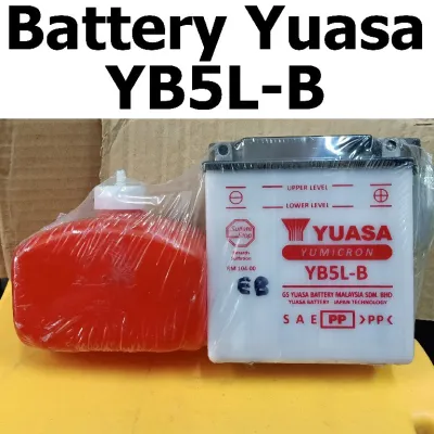 12v Motor Battery Yuasa YB5L-B Bateri Motosikal Untuk EX5 Y110 Suzuki Shugon Kriss