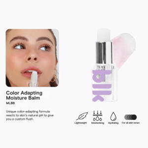 Blk Cosmetics Universal Color Adapting Moisture Balm Mlbb For Lips And Cheeks With Non-Sticky Smooth Finish