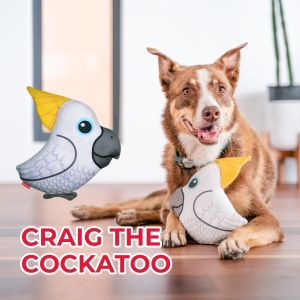 Red Dingo DURABLES Squeaky Soft Toy for Dogs | Super Strong Fabric - Available in 8 Animal Designs