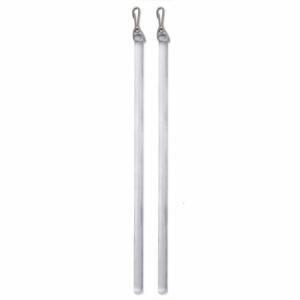 Pack of 2 Plastic 12Inch Curtain Pull Wand Drapery Control Pull Rod Stick with Hook for Opening and Closing Curtain