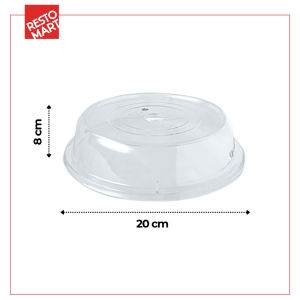 Serving Food Cover / Penutup Makanan 20 cm / Round Food Cover 8" (Flat) RESTOMART Polycarbonate (2038090)(F4)