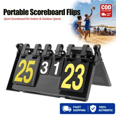 Tsukiball Scoreboard Score Keeper Score Flipper Sport Scoreboard for Indoor & Outdoor Sports Portable Scoreboard Flips up to 31 for Pickleball，Basketball，Football，Table tennisvolleyball tennis