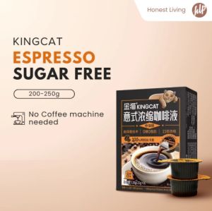 Kingcat 100% Arabica Espresso Coffee Capsules | Liquid Concentrate 8 capsules x 15g | Medium roasted