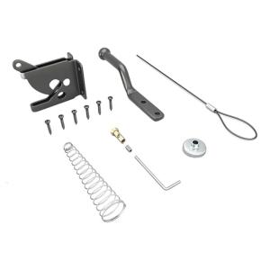 Carbon Steel Fence Gate Security Lock with Included Rope Rustproof Small Design Enhances for Gate Sheds Toolboxes