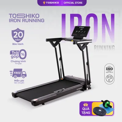 Máy chạy bộ Toshiko Iron Running động cơ DC 3.5HP mạnh mẽ chống ồn hiệu quả