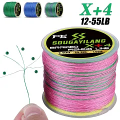 Ashconfish 100M 4 Strands Dyneema Braided Fishing Line 2-100LB PE