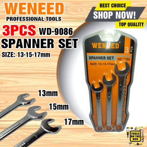 WENEED 3pcs Spanner Set WD-9086 Professional Tools Set 13-17mm