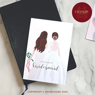 Bridesmaids & Groomsmen Invitation Card/Gift Card