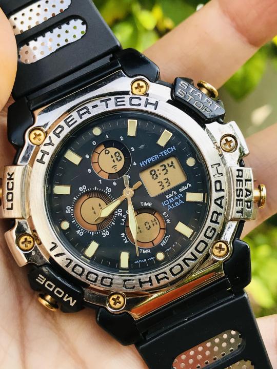 đồng hồ nam ALba Hypertech của Seiko size to 45mm si Nhật chạy 2 máy ...
