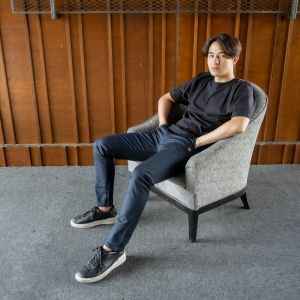 BAPIN Celana Chino Panjang - Navy