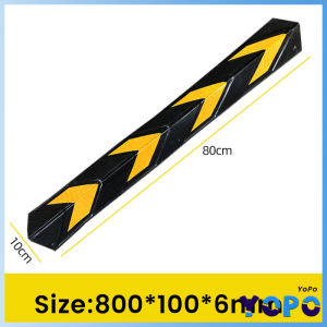 YoPo 80cm/100cm Rubber Corner Guard Reflectorized Corner Guard Parking For Edge Protector