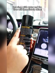 3pcs Tire retreading agent  tire brightener  automotive plastic foam cleaner  decontamination anti-aging dust-proof blackening and protection oil wax